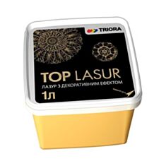 Лазурь декоративная Triora Top Lasur 161 золото 1 л - фото