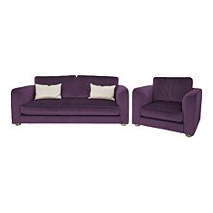 Комплект м'яких меблів Ліберті фіолетовий - фото