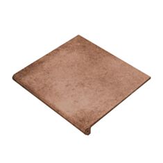 Клінкерна плитка Natucer Stone Klinker Peldano Curvo Tobacco сходинка 33*36 см коричнева - фото