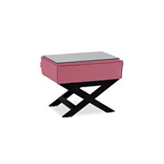 Столик до ліжка низький DLS Гоген рожевий - фото