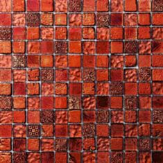 Мозаика Dune Emphasis Materia Atenea 29,8*29,8 красная - фото