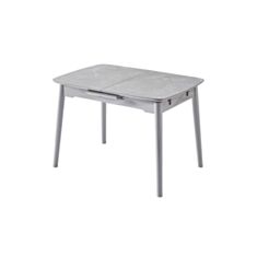 Стол обеденный раскладной Vetro TM-84 140*75 см calacatta marble/grey - фото