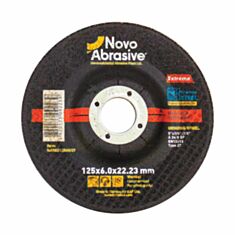 Круг шлифовальный по металлу NovoAbrasive Extreme27 14А NAEGD12560/27 125*6,0*22,23 мм - фото