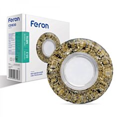 Світильник точковий Feron CD830 MR16 з LED підсвічуванням золото-чорний - фото