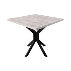 Стол обеденный Металл-Дизайн Фолд 80*80 см аляска/черный - фото