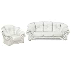 Комплект м'яких меблів Loretta білий - фото