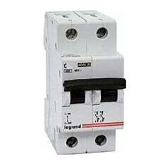 Автоматичний вимикач Legrand LR 604825 6 кА 2P C 50 А - фото