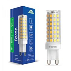 Лампа світлодіодна Feron LB-434 6W G9 4000K - фото