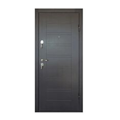 Двері металеві Міністерство Дверей ПО-206 венге горизонт 86*205 см праві - фото
