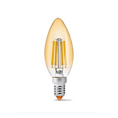 Лампа світлодіодна Videx 299075 Filament LED C37FA 6W E14 2200K 220V - фото