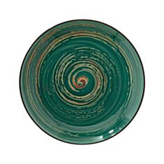 Тарілка кругла Wilmax Spiral Green WL 669513/А 23 см - фото