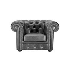 Кресло Честер темно-серый - фото