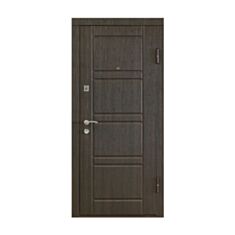 Двері металеві Міністерство Дверей ПК-09 венге 86*205 см праві - фото