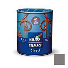 Эмаль антикоррозионная Helios Tessarol Direct 3 в 1 серая 0,75 л - фото