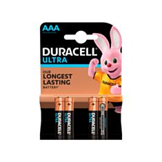 Батарейка DURACELL Ultra MX2400 KPD LR03 AAA 1,5V 4 шт - фото