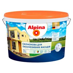 Фарба силіконова Alpina для ексклюзивних фасадів В1 2,5 л білий - фото