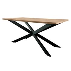 Стол обеденный Металл-Дизайн Икс 155*80 см дуб античный/черный - фото