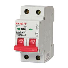 Автоматичний вимикач E.NEXT e.mcb.stand.45.2.B16 s001017 2P B 16 А 4,5 кА - фото