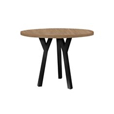 Стол обеденный Металл-Дизайн Уно-3 80 см дуб античный/черный - фото
