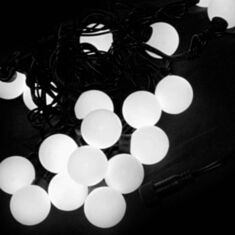 Гирлянда Шарики 40 LED 5 м белый - фото