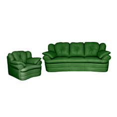Комплект мягкой мебели Lantis зеленый - фото