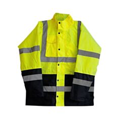 Куртка сигнальна WERK Oxford 50055 300D ХL з капюшоном жовта - фото
