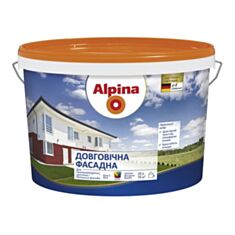 Фасадна фарба Alpina довговічна В1 10 л біла - фото