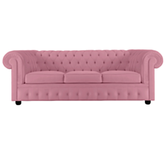 Диван Честерфілд розкладний рожевий - фото
