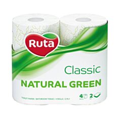 Папір туалетний Ruta Classic 4 шт білий - фото
