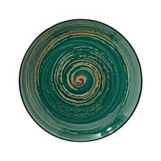 Тарілка кругла Wilmax Spiral Green WL 669516/А 28 см - фото