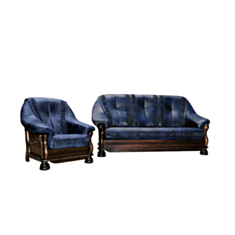 Комплект мягкой мебели Bourgogne синий - фото