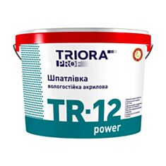 Шпаклівка вологостійка Triora TR-12 power 1,5 кг - фото