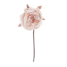 Искуственный цветок BonaDi 832-107 Роза 20 см кремовый - фото