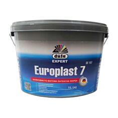 Інтер'єрна фарба латексна Dufa Europlast 7 DE107 біла 1 л - фото