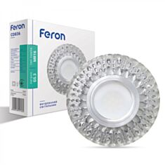 Світильник точковий Feron CD836 MR16 з LED підсвічуванням білий матовий - фото