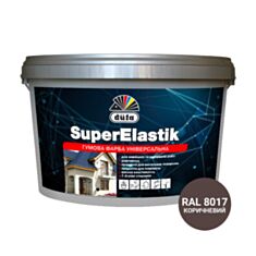 Фарба гумова універсальна Dufa SuperElastik RAL 8017 коричнева 1,2 кг - фото