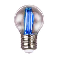Лампа светодиодная Velmax Filament Amber 21-41-34 G45 2W E27 200Lm синяя - фото