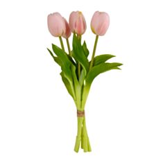 Декоративний букет тюльпанів Elisey 8921-004 30 см рожевий - фото