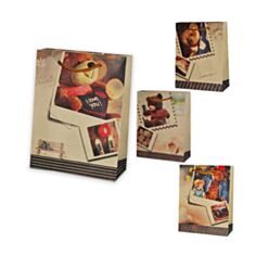 Пакет подарунковий Гулівер Дитячі спогади 290906 крафтовий 23 см - фото