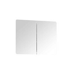 Зеркальный шкаф Linate TYP 160 2D альпийский белый/трюфель - фото