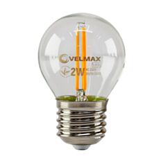 Лампа світлодіодна Velmax Filament Amber 21-41-35 G45 2W E27 помаранчева - фото
