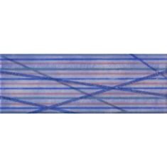 Плитка Imola Nuvole L. Contrails LV декор 12,5*33,3 см синяя - фото