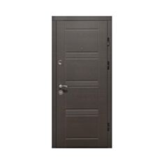 Двері металеві Міністерство Дверей ПК-29 венге горизонт сірий 86*205 см праві - фото