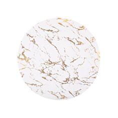 Салфетка сервировочная Bona Di Marble белая с золотом 445-026 D38 см - фото