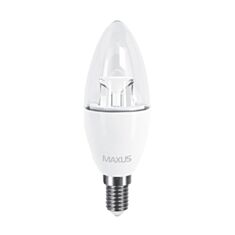 Лампа светодиодная Maxus 1-LED-531 C37 6W 3000K 220V E14 - фото