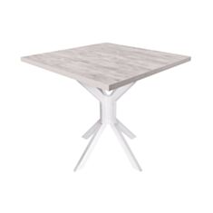 Стол обеденный Металл-Дизайн Фолд 80*80 см аляска/белый - фото