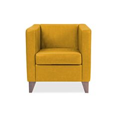 Кресло DLS Стоун-Wood желтое - фото