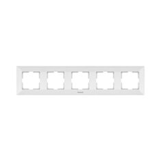 Рамка п'ятимісна Panasonic Arkedia Slim горизонтальна біла - фото