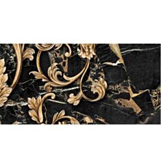Плитка Golden Tile Saint Laurent 9АС343 декор 4 30*60 см чорна 2 сорт - фото