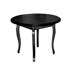 Стол круглый обеденный Мебель Тиса Тис-8 100 см черный - фото